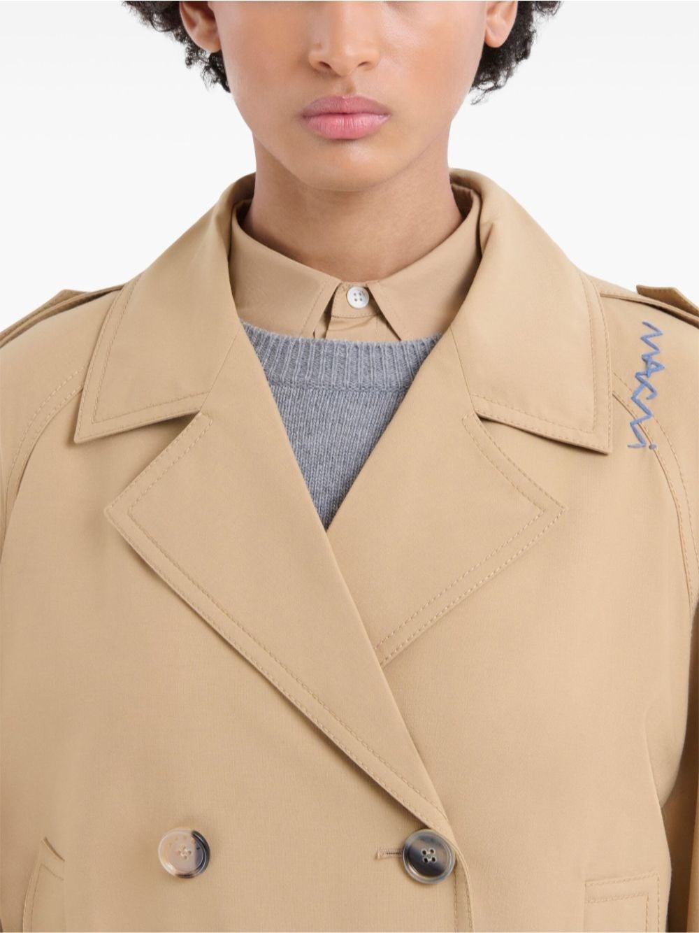 Marni Short trench coat with belt for Women - US | Al Duca d'Aosta