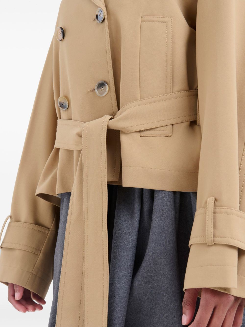Marni Short trench coat with belt for Women - US | Al Duca d'Aosta