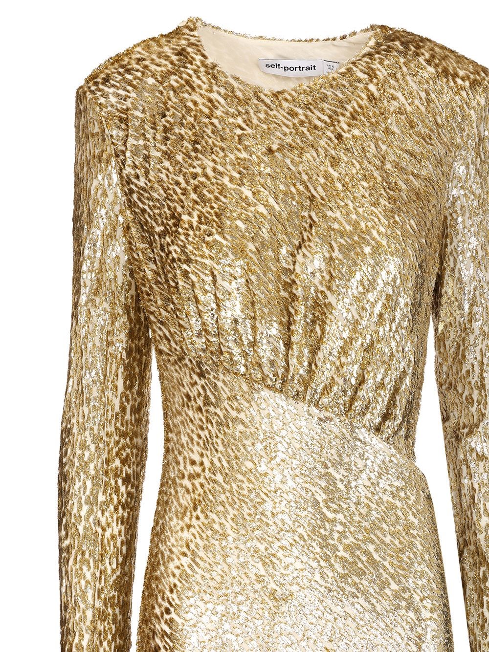 Self-portrait Long dress in gold thread for Women - GB | Al Duca d'Aosta
