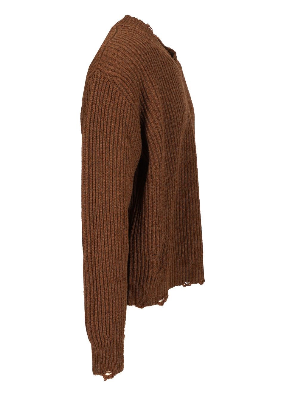 トップス 2006AW Maison Martin Margiela knit brown トップス 2006AW Maison Martin Margiela knit brown Wool and cotton