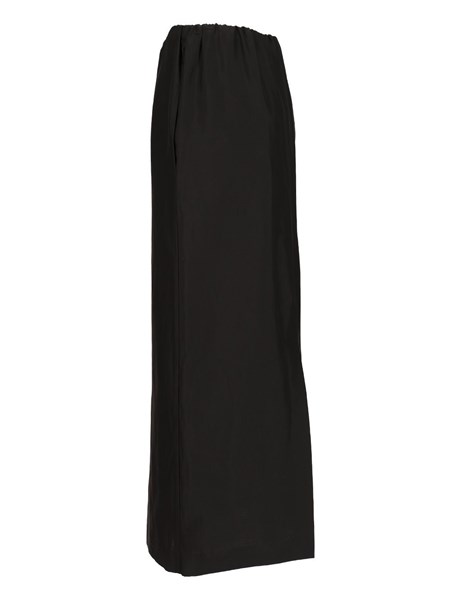 The Row Women's Saul Cotton and Silk Long Skirt Black