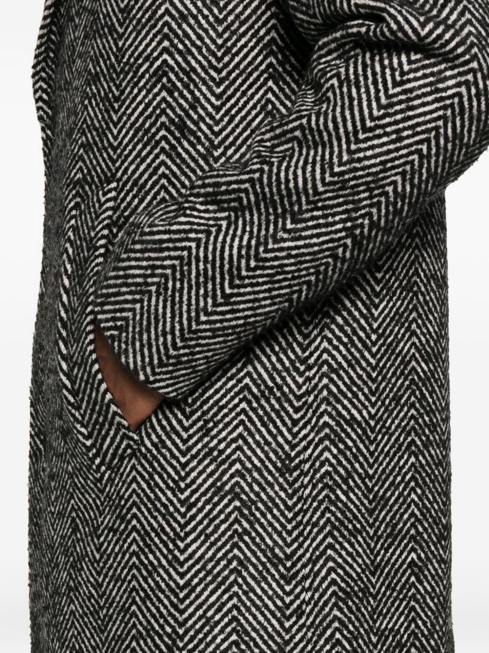 Herno Wool chevron coat for Men - US | Al Duca d'Aosta