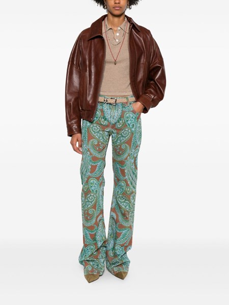 Etro Ombré printed silk wide-leg pants Etro