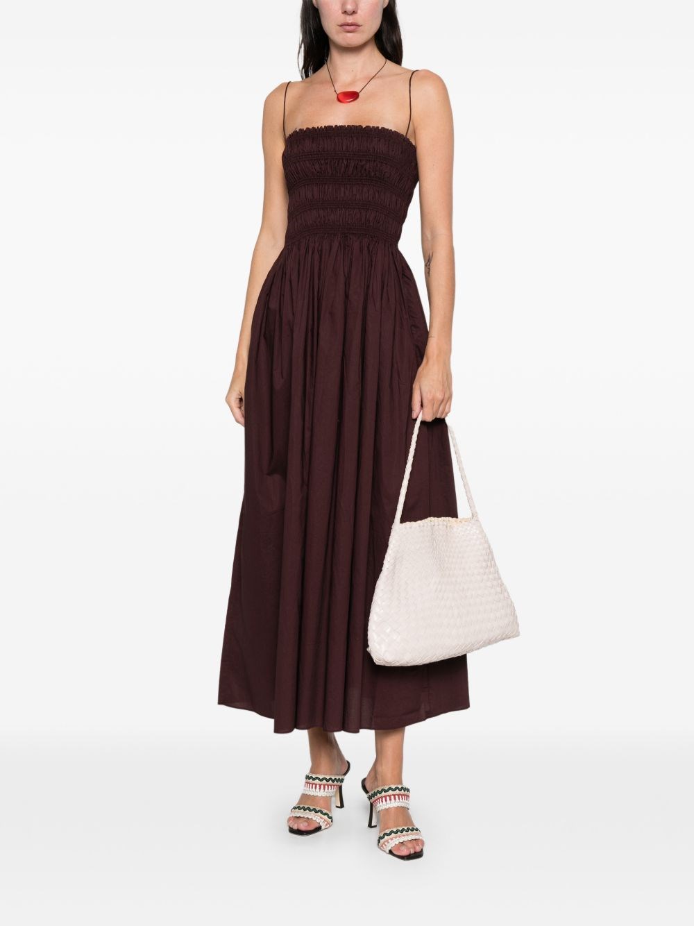 knee length dresses for ladies Strapless Lace Up Dress