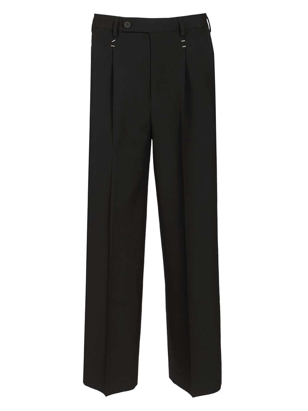 Mm6 Maison Margiela Wool trousers with staples for Men - GB | Al