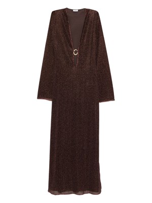 dress with brown leather jacket Oseree Oseree Sequin Dress Burgundy – Balardi main image 0