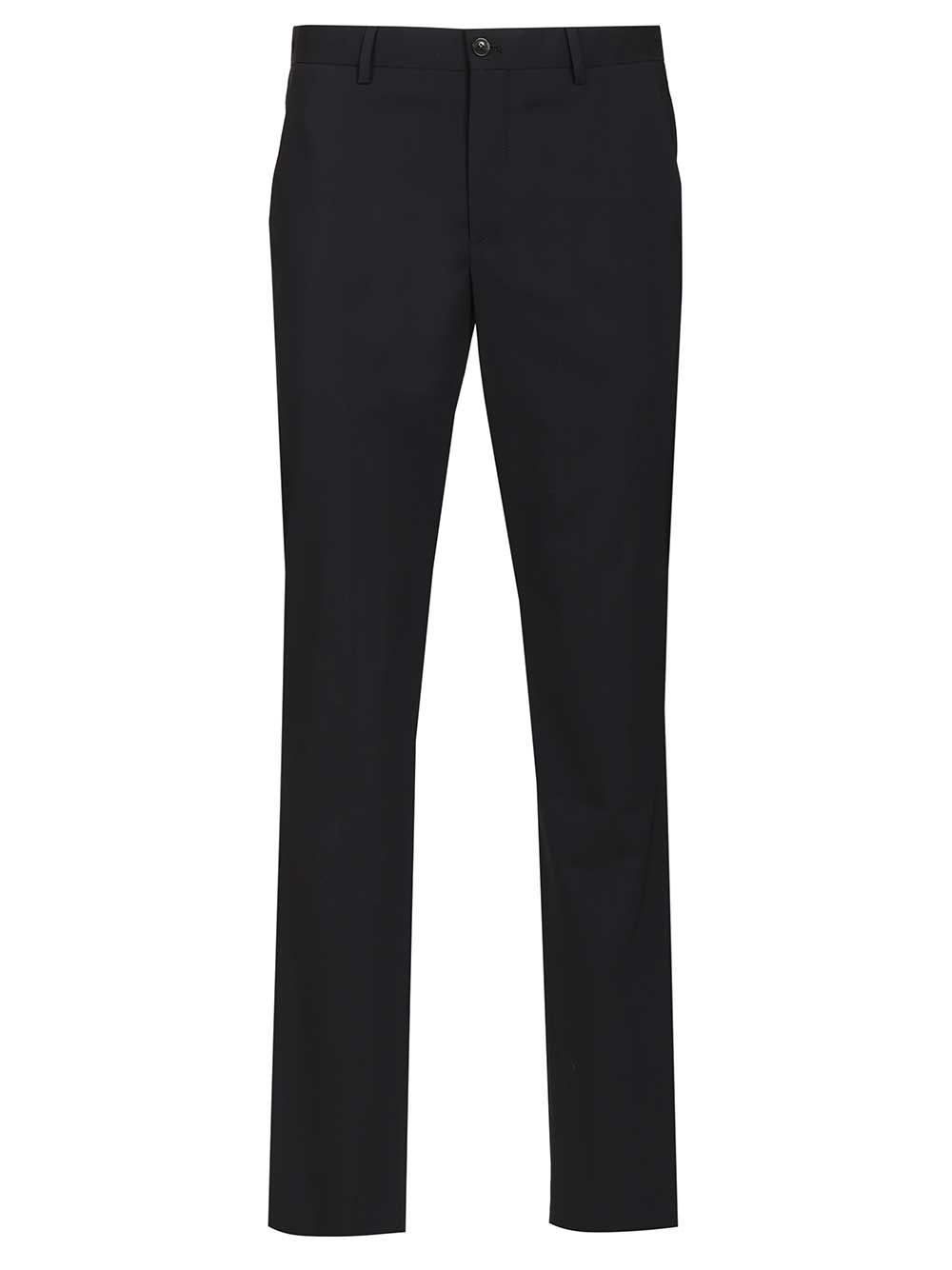 Giorgio Armani Flat front trousers in virgin wool for Men - GB