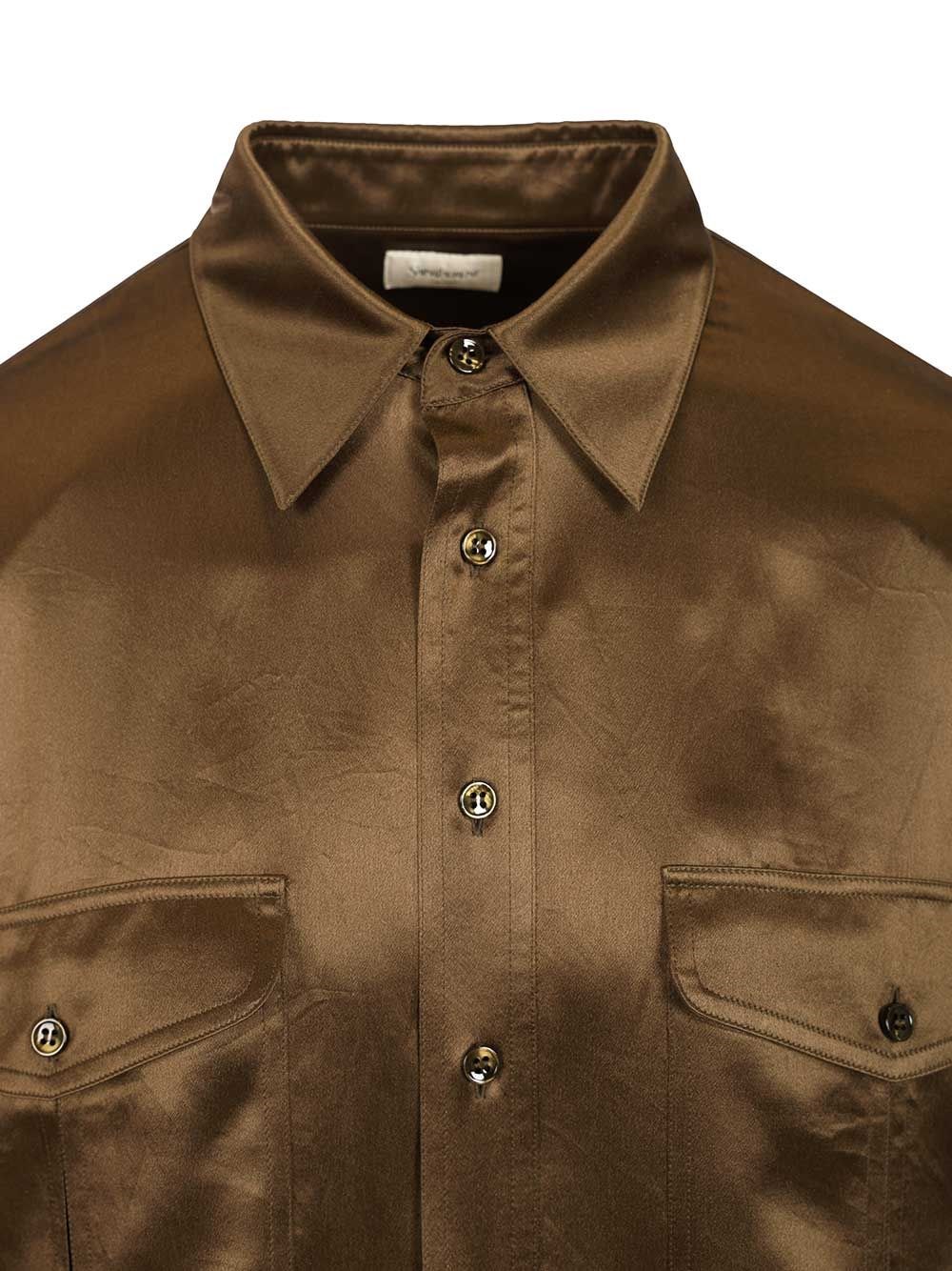 Saint Laurent Silk satin shirt for Men - US | Al Duca d'Aosta