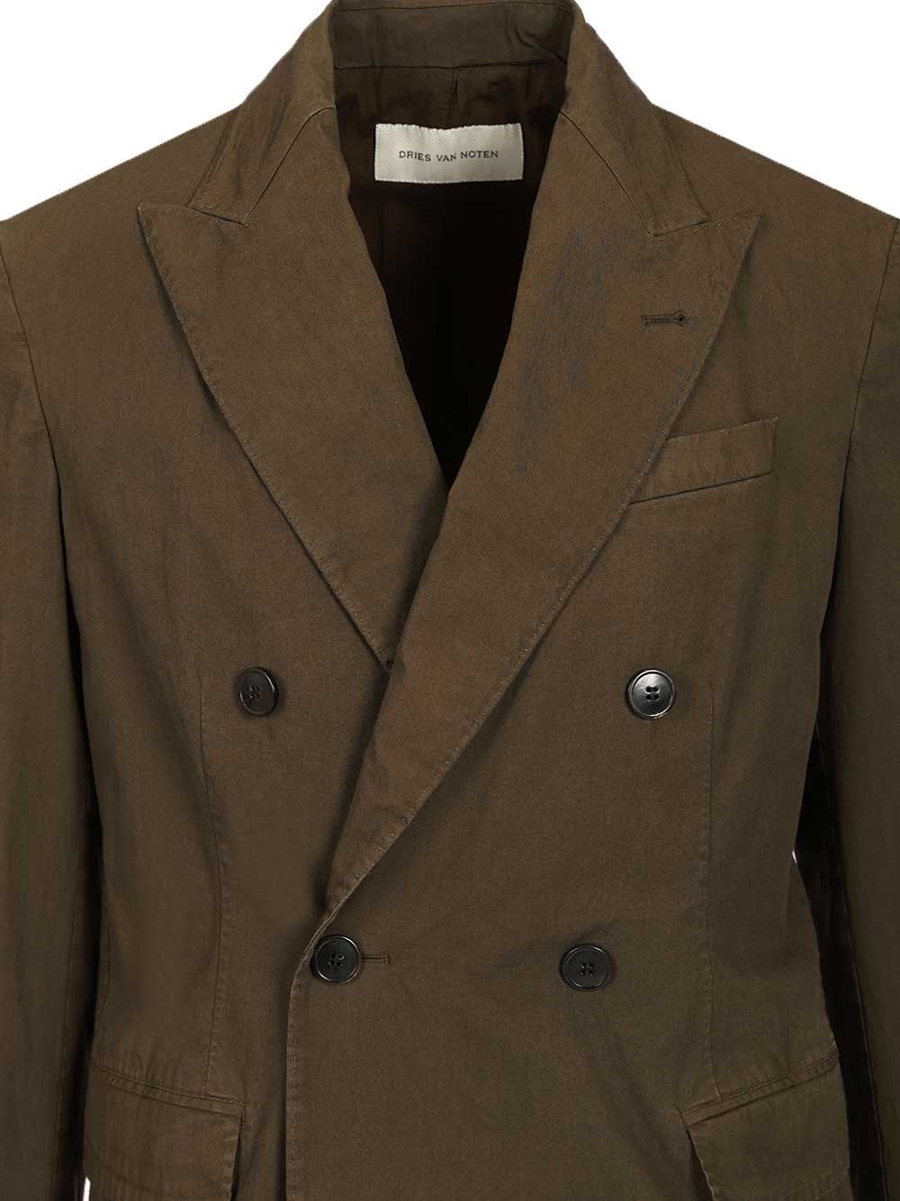 Dries Van Noten Double-breasted cotton blazer for Men - GB | Al