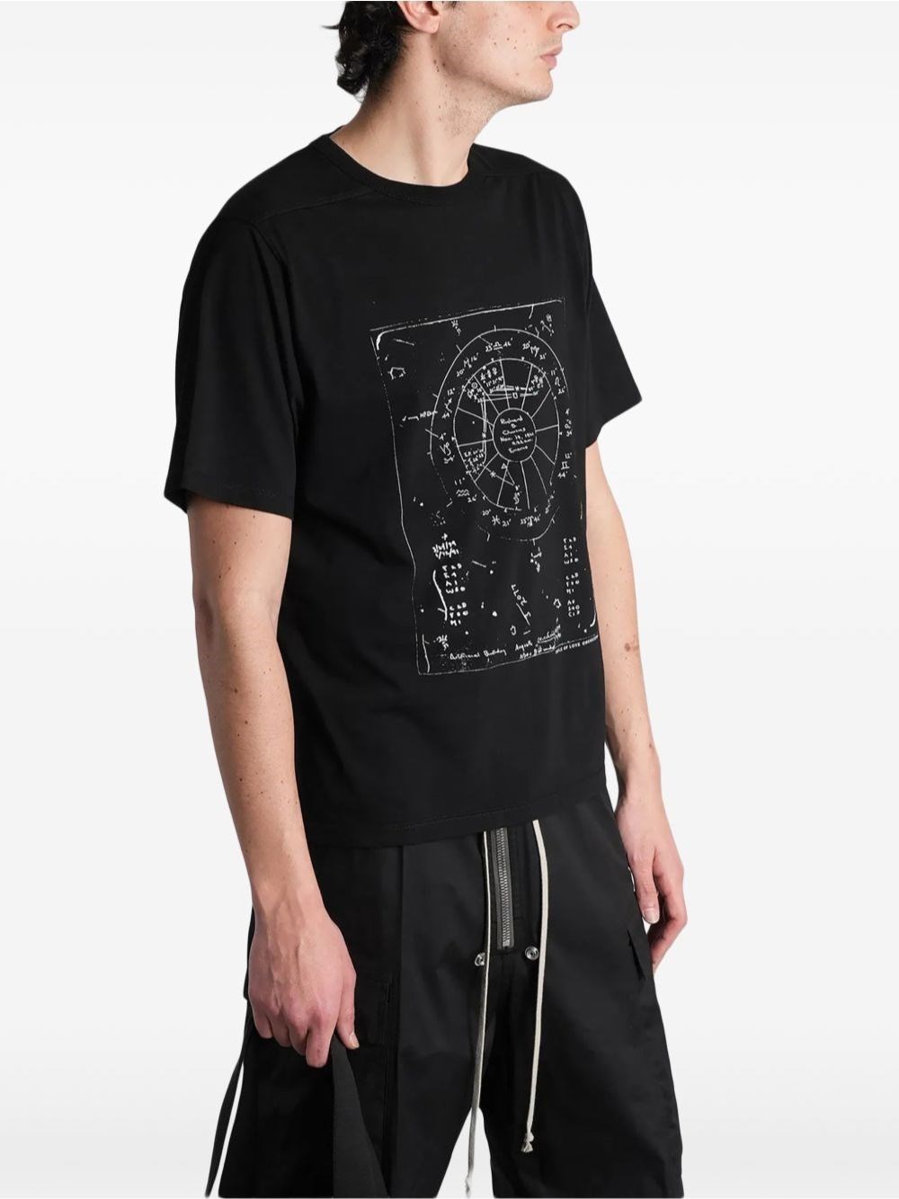 Rick Owens Brad t-shirt in black cotton jersey for Men - US | Al
