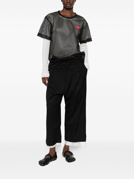 Comme des Garcons Tシャツ￼ Comme Des Garcons Play Mesh t-shirt for Unisex - US | Al Duca d'Aosta