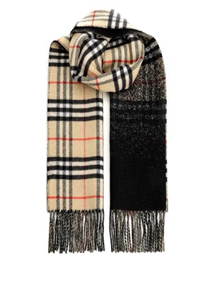Isotoner Sciarpa Plaid Donna | Morbida Soft Touch | Beige | Lunga 200 Cm - 2