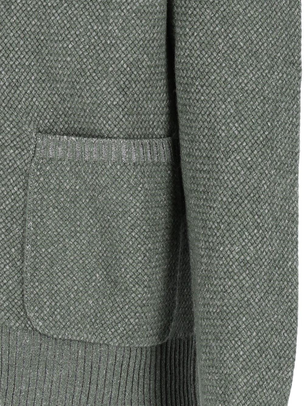 ZEGNA 캐시미어 혼합 숄 칼라 가디건