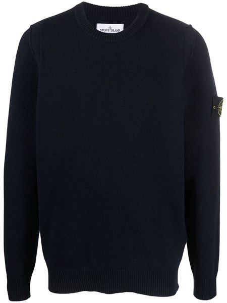 Stone Island Blue wool sweater for Men - US | Al Duca d'Aosta