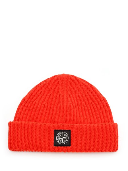 Stone Island Ribbed wool beanie for Men - US | Al Duca d'Aosta