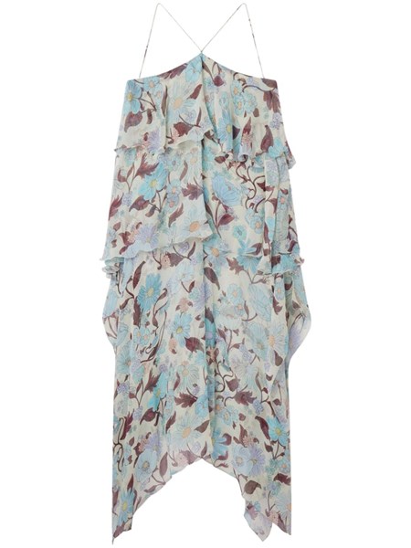 sachin and babi light blue dress Stella McCartney | Dresses | Stella Mccartney Floral And Neon Ruffle Halter  Dress Size 4