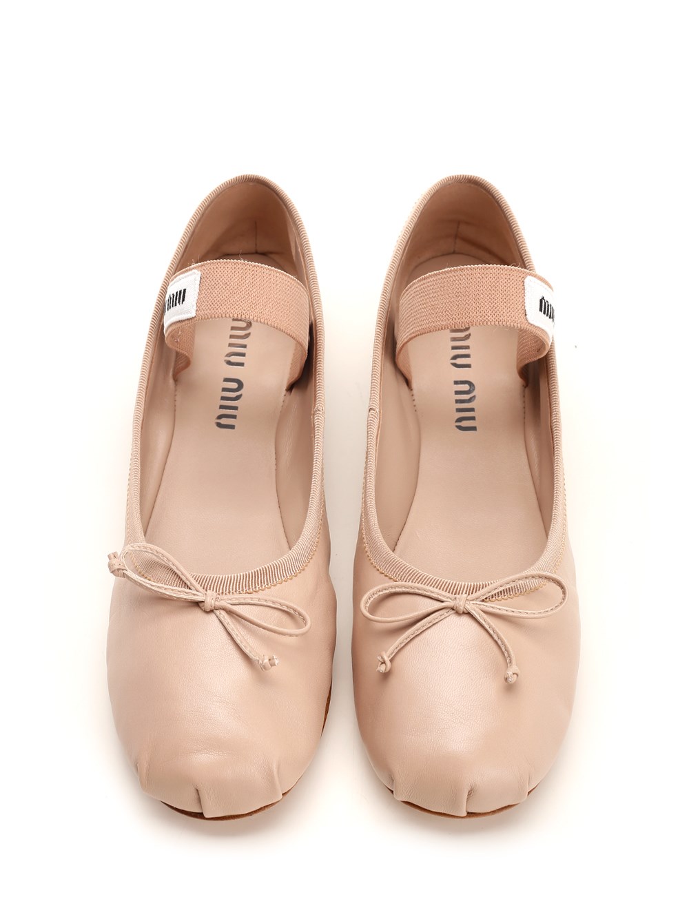 Miu Miu Leather ballet flats for Women - GB | Al Duca d'Aosta
